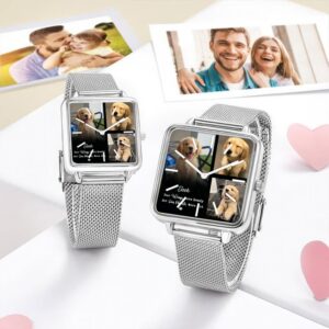Dog Lover Hand , Personalized Image Watch